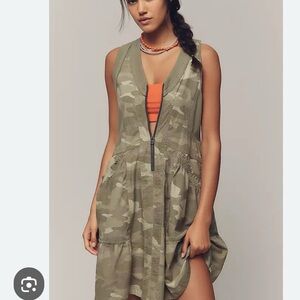 Anthro daily practice  Zip-Front Trek dress nwt S